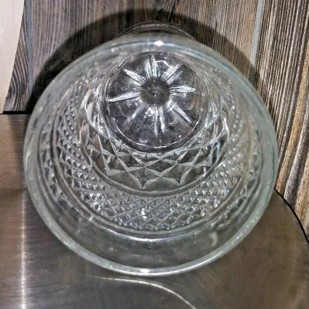 Anchor Hocking Wexford Diamond Glass 6 1/2